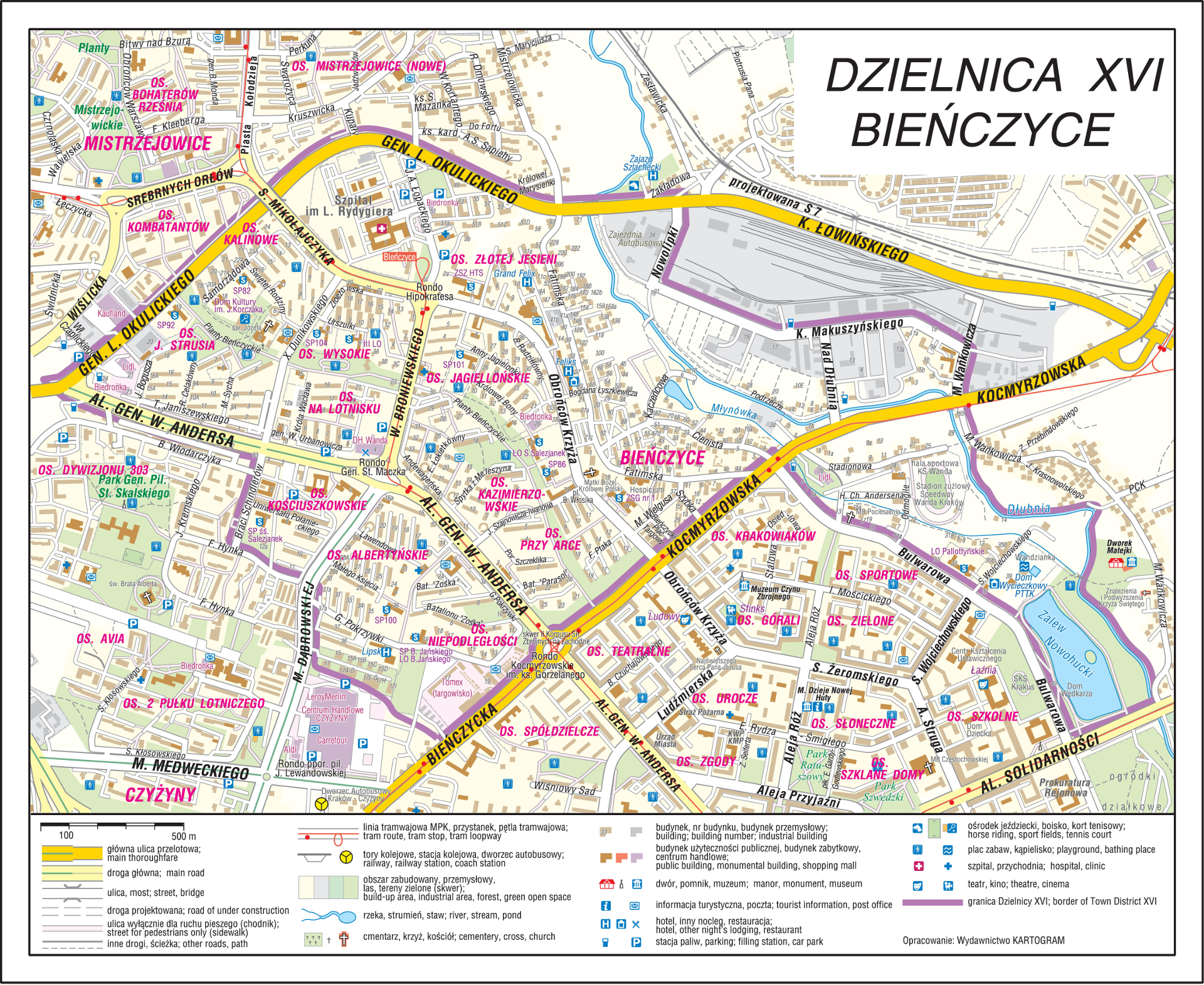 mapka Dzielnicy 16