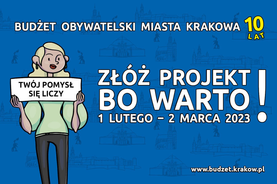 plakat budżetu obywatelskiego z roku 2023