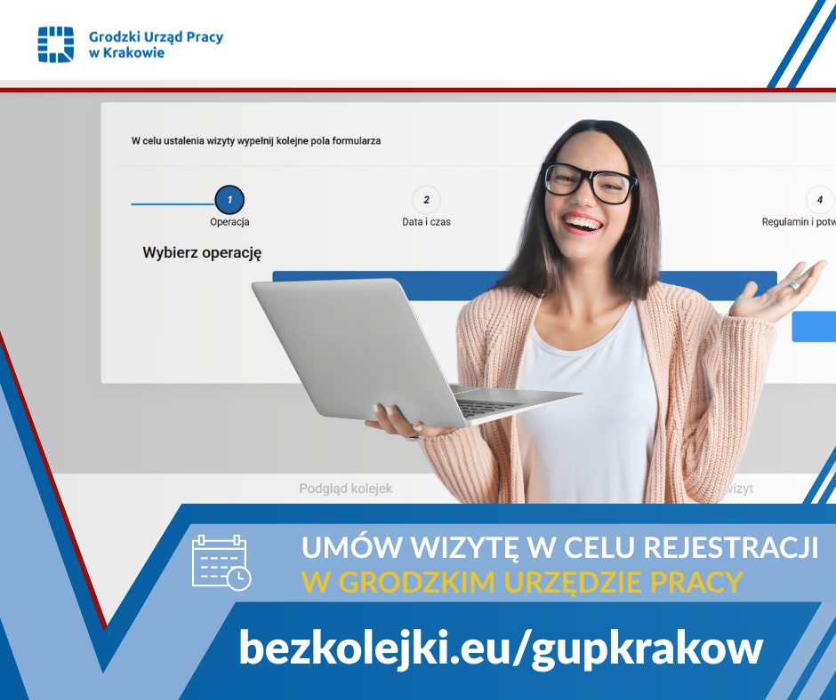 plakat: bez kolejki - umów wizytę