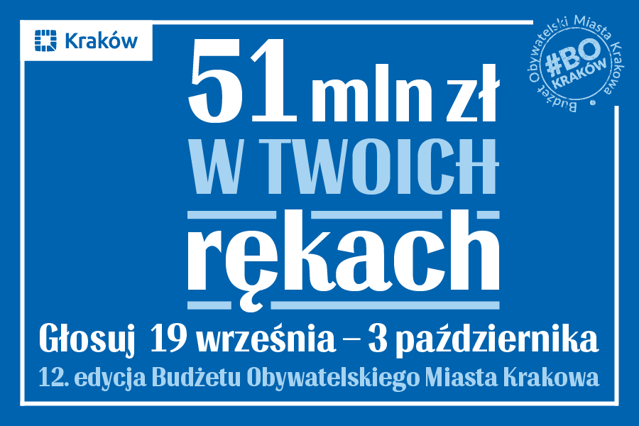 12. EDYCJA BUDŻETU OBYWATELSKIEGO MIASTA KRAKOWA