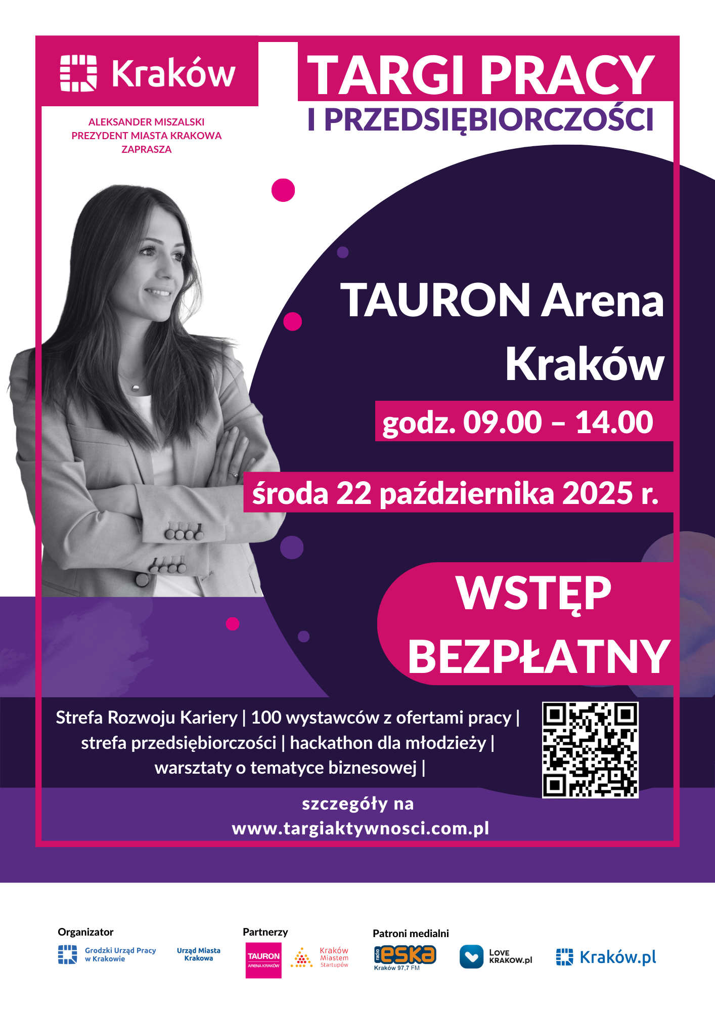 plakat - targi pracy i przedsiębiorczości pazdziernik 2025