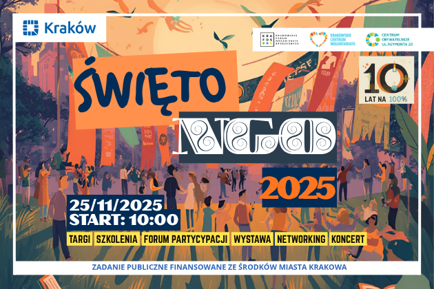 Plakat akcji: Święto NGO w Krakowie