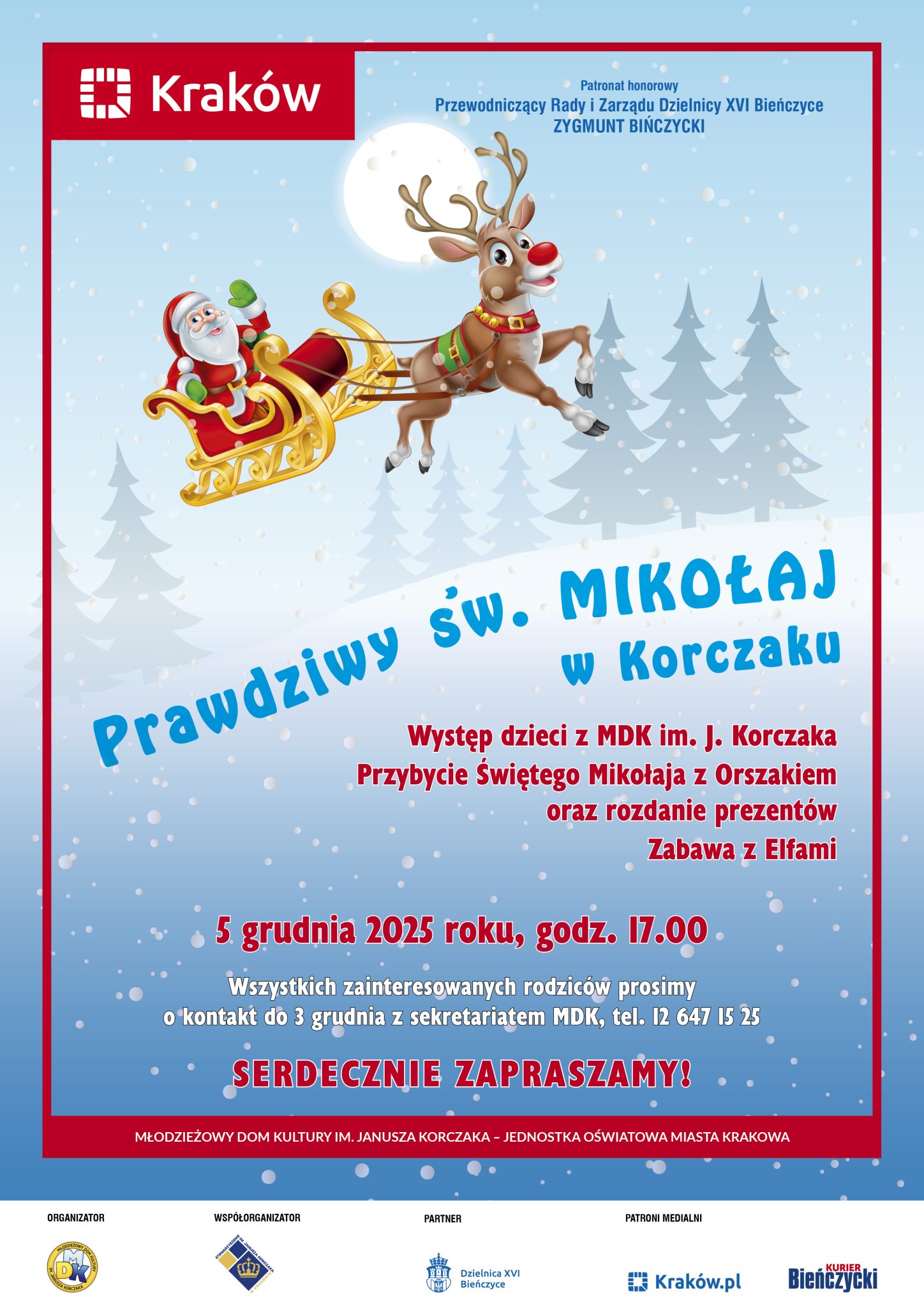 Plakat: prawdziwy św. Mikołaj w Korczaku