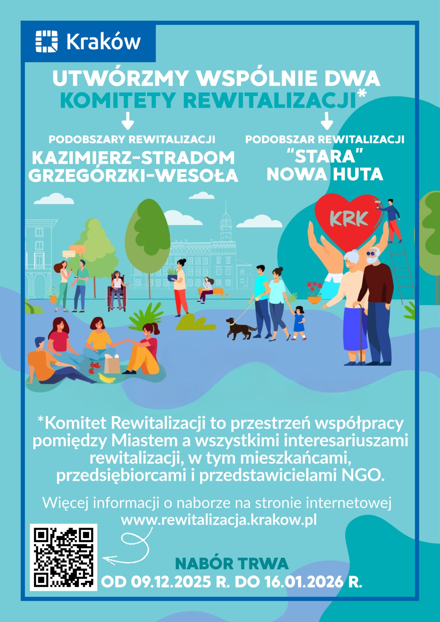 plakat naboru Komitetów Rewitalizacji