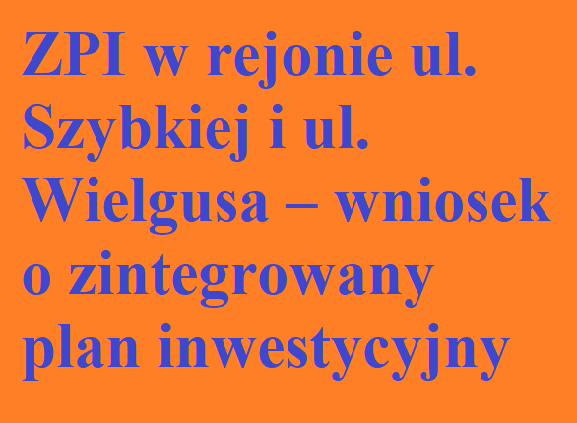 Baner wniosku o zintegrowany plan inwestycyjny