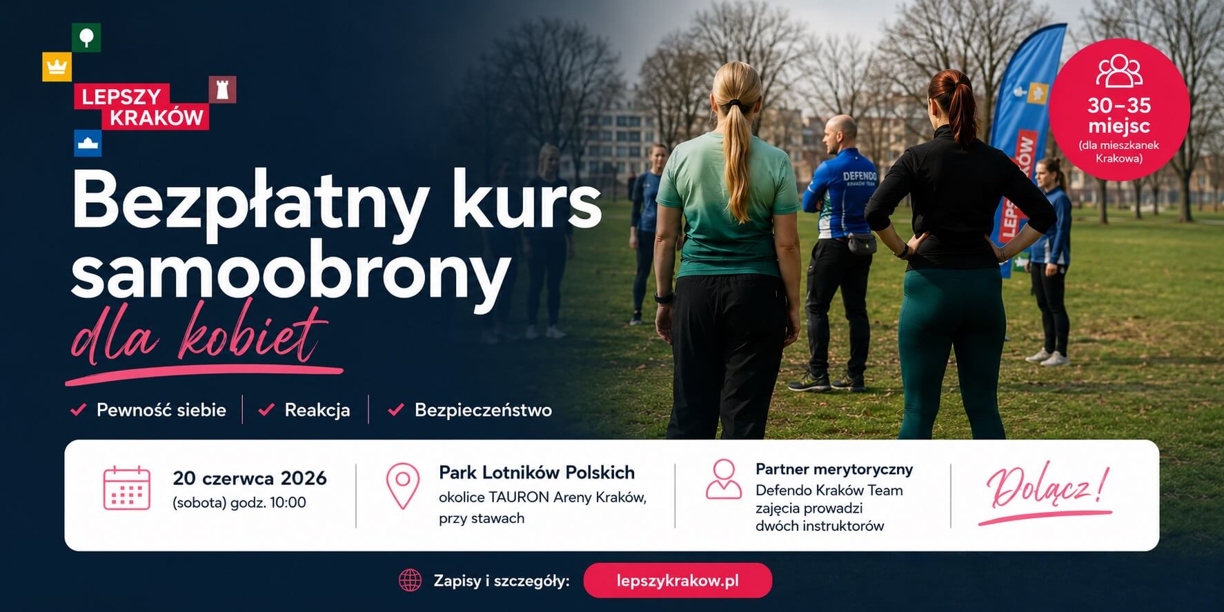 Bezpłatny kurs samoobrony dla kobiet w Krakowie
