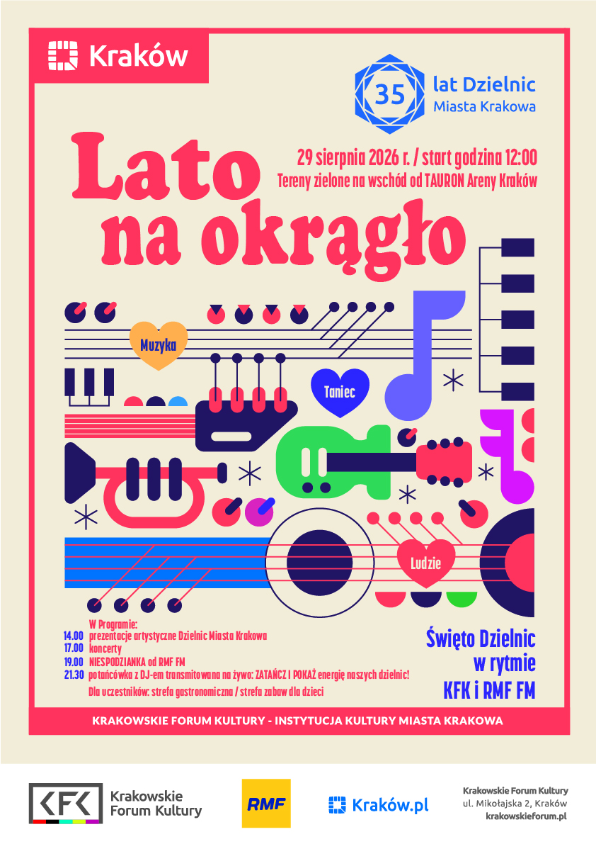 Wydarzenie „Lato na okrągło”, organizowane z okazji 35-lecia Dzielnic Miasta Krakowa
